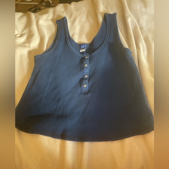 Old navy waffle knit tank top cute summer top - Picture 1 of 1